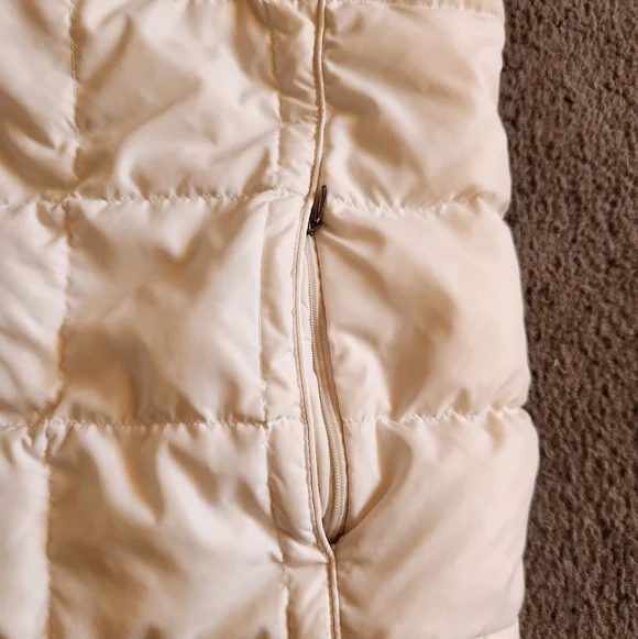 EDDIE BAUER Women's Puffer Vest Extra Large White Goose Down Lightweight - Picture 15 of 15